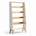 Wooden bookshelf 80 x 30 x 120cm with four open shelves for storage